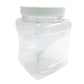 Clear PET Plastic Grip Dry/Liquid Food Storage Jars w/ Caps (Food Grade - BPA Free)