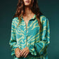 The Alma Multi Print Long Sleeve Shirt Blouse