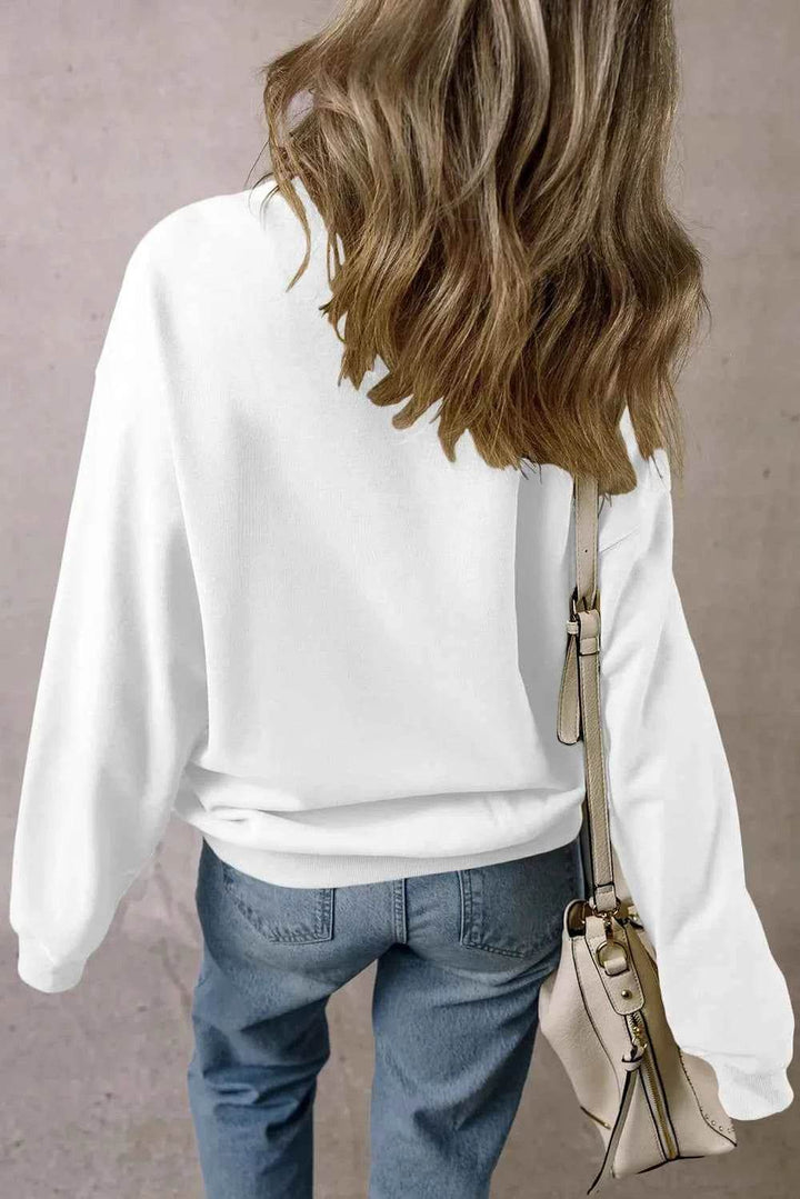 Pumpkin Graphic Long Sleeve Sweatshirt - GiFTiFY