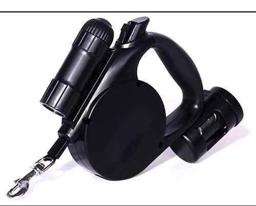 Nightwalk 4.5M Led Light And Waste Bag Dispenser Retractable Dog Leash - GiFTiFY