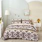 DaDa Bedding Majestic Oriental Kilim Duvet Cover - w/ Pillow Cases Royal Persian Traditional Design Intricate Ornate Ornament Print