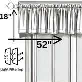 DaDa Bedding Yellow Fleur Floral Golden Orange Ivory Window Curtain Valance - 18" x 52" (18112)