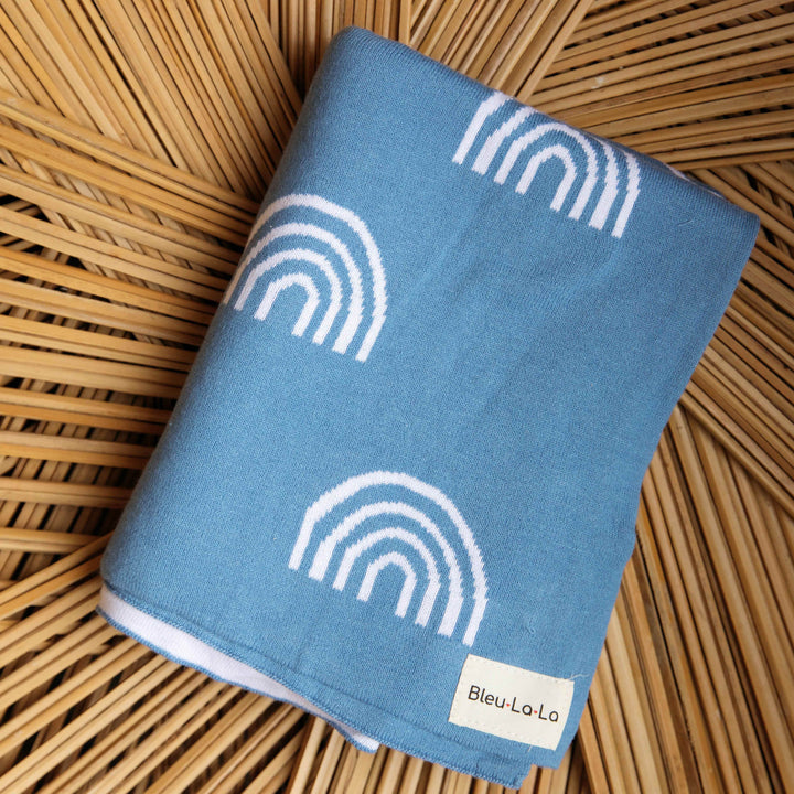 Rainbow Knit Swaddle Blankets - GiFTiFY