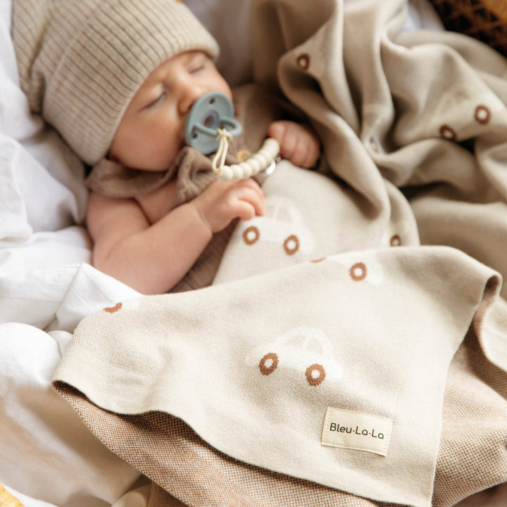 100% Cotton Luxury Knit Car Swaddle Blanket - GiFTiFY