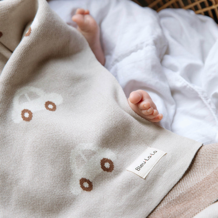 100% Cotton Luxury Knit Car Swaddle Blanket - GiFTiFY