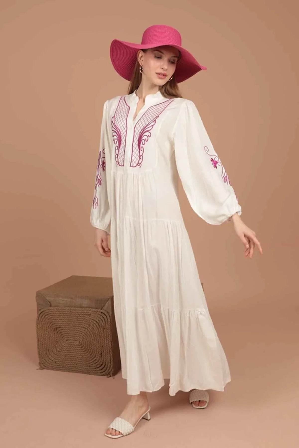 Phoenix Embroidery Dress - GiFTiFY