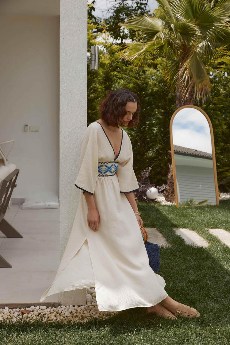 Embroidered Summer Dress - GiFTiFY