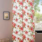 DaDa Bedding Set of 2-Pieces Romantic Roses Pink Floral Sheer Window Panel Curtains (JHW-879)