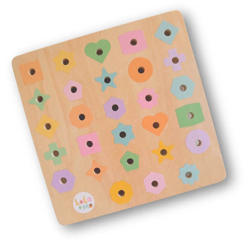 English/Arabic Alphabet Bolt & Board by Lala + Mo