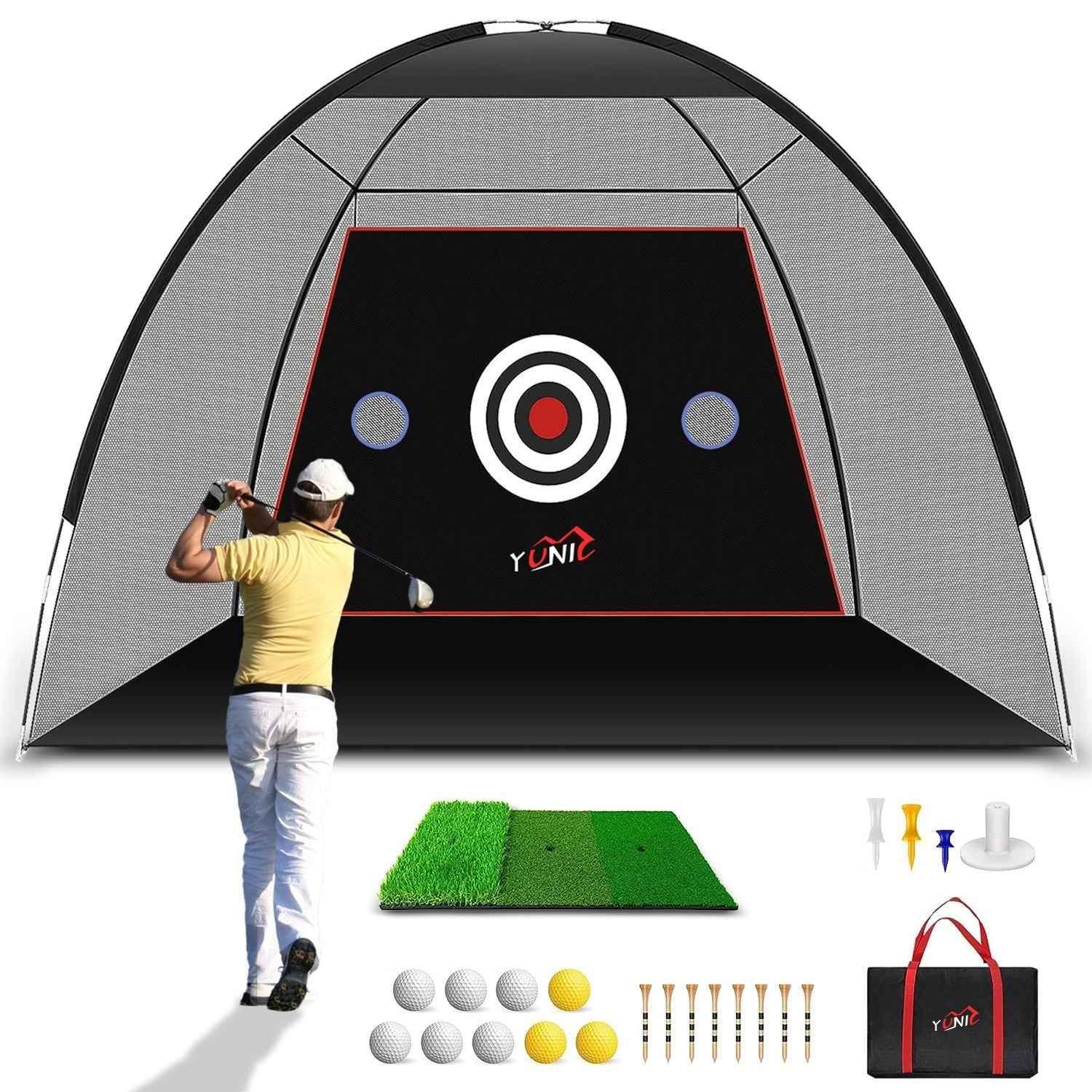 Golf Practice Net - Tent Style (10ft x 7ft) - GiFTiFY