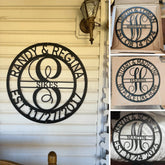 Elaborate Name Personalized Gifts - Custom Metal Sign, Split Letter - GiFTiFY