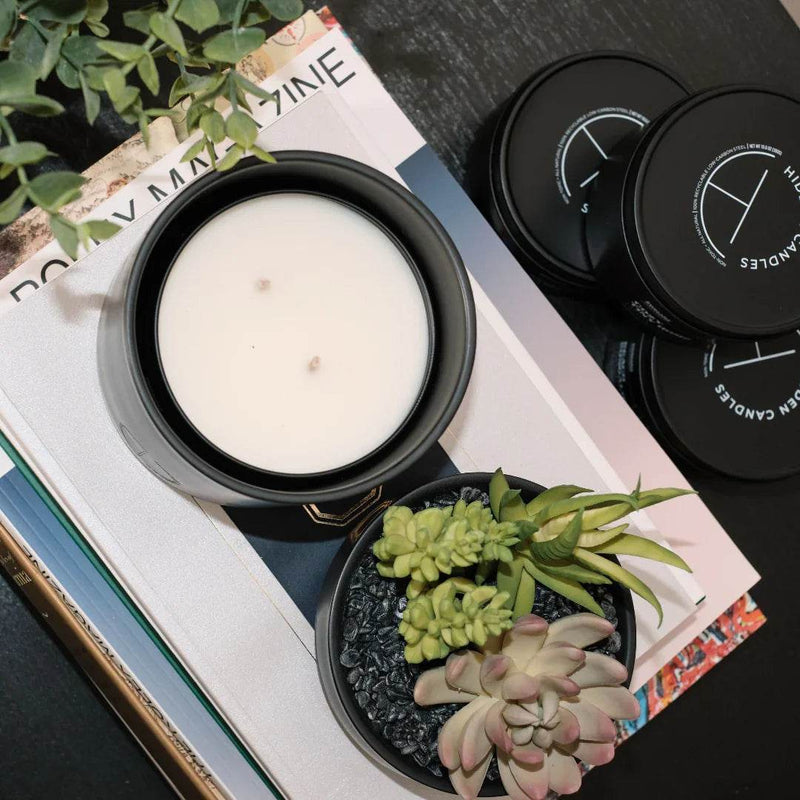 The Hidden Candle Succulent & Candle by Hidden Candles