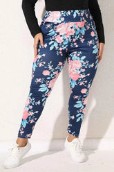 Plus Size Floral Print Legging - GiFTiFY