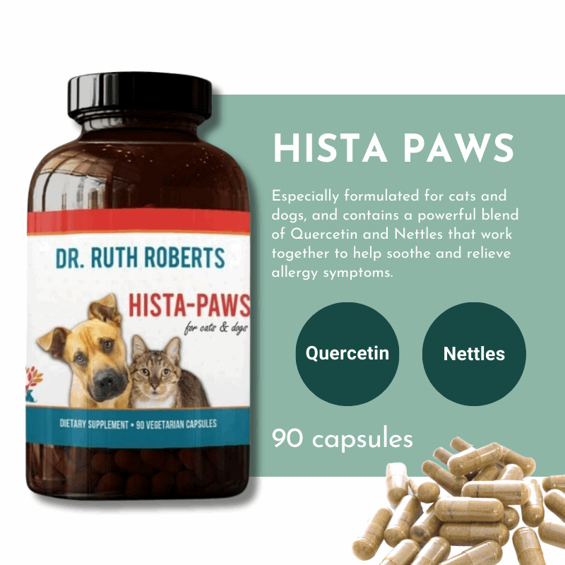 Hista Paws – with Quercetin for Dogs and Cats Vitamins & Supplements by Dr. Ruth Roberts