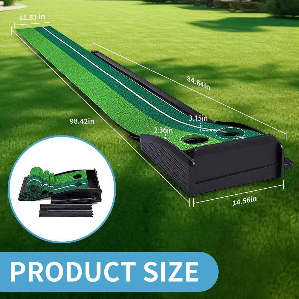 Golf Putting Mat Portable (8FT/10FT) Putting Green by Yunic Golf