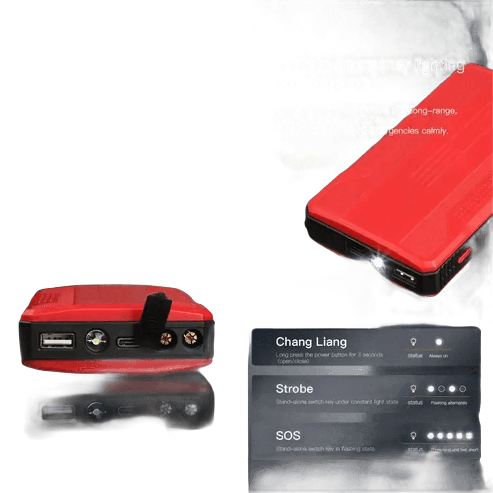 20000mah High Power Car Battery Jump Starter - GiFTiFY