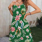 Plus Size Printed V-Neck Cami Dress - GiFTiFY