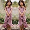 Summer Family Clothes Off Shoulder Short Sleeve Ruffle Dress - GiFTiFY