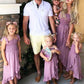 Summer Family Clothes Off Shoulder Short Sleeve Ruffle Dress - GiFTiFY