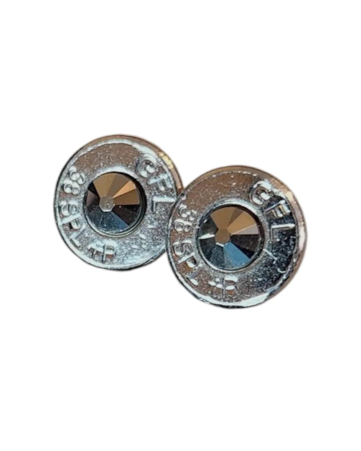 Head stamp Stud Earrings Earrings by Sarahs Jewelry Designs