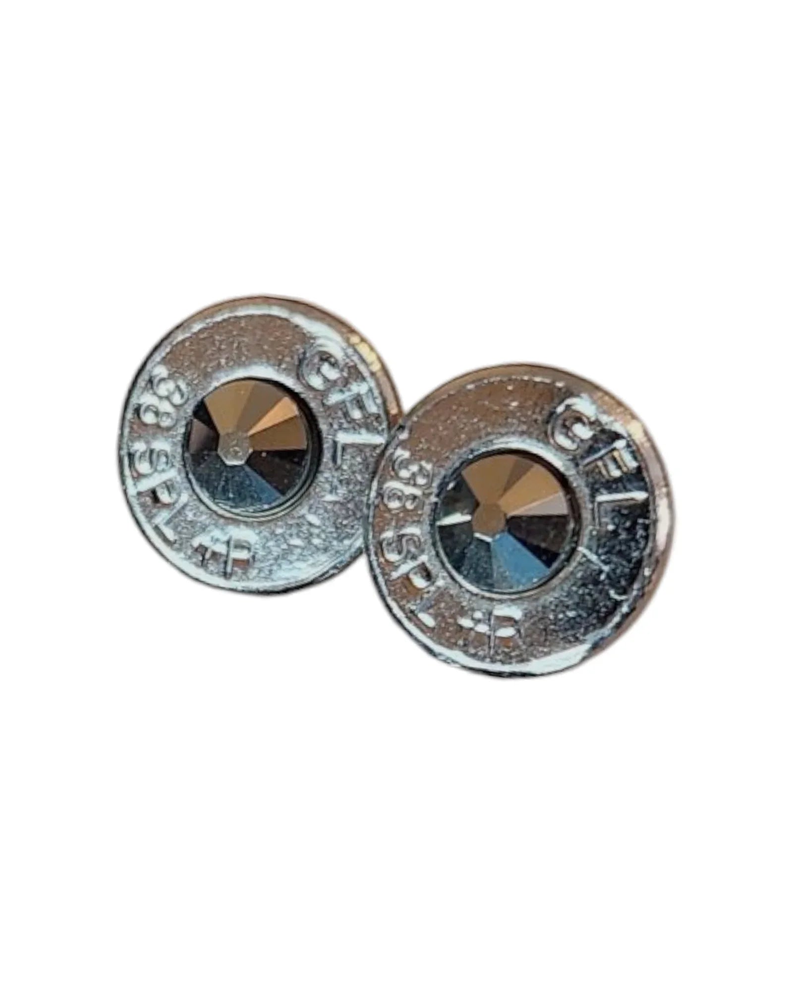 Head stamp Stud Earrings Sarahs Jewelry Designs