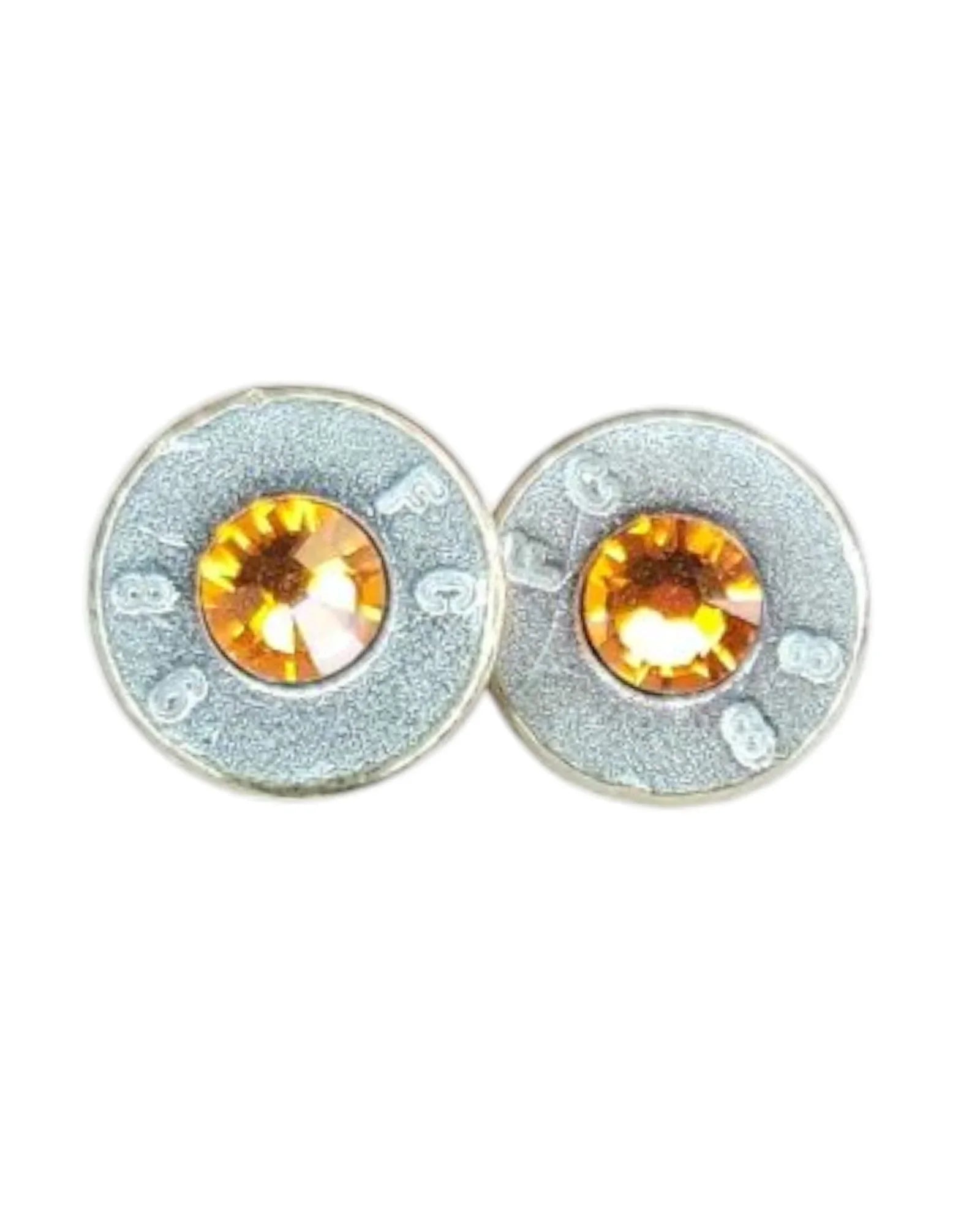 Head stamp Stud Earrings Sarahs Jewelry Designs