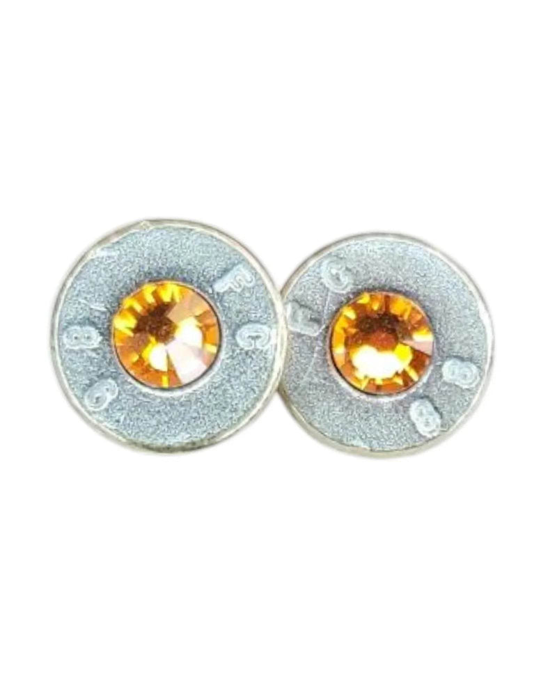 Head stamp Stud Earrings Earrings by Sarahs Jewelry Designs