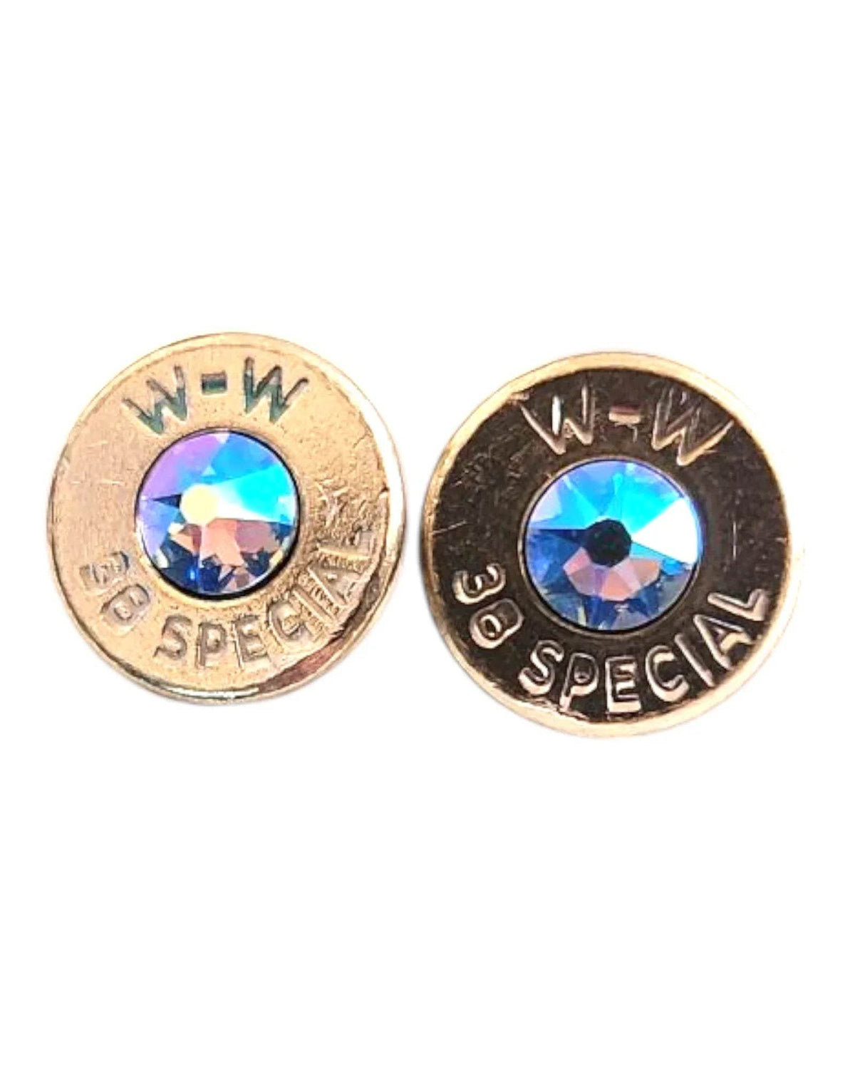 Head stamp Stud Earrings Earrings by Sarahs Jewelry Designs