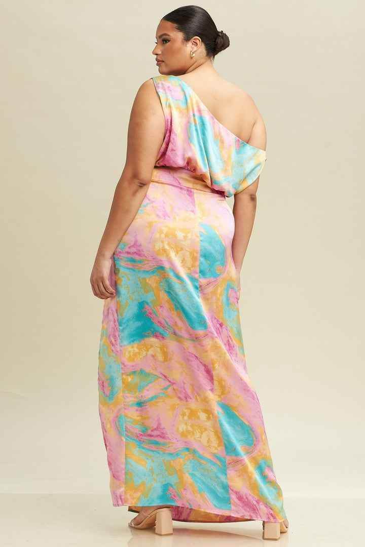 Aura Off Shoulder Maxi Dress - Plus Size - GiFTiFY