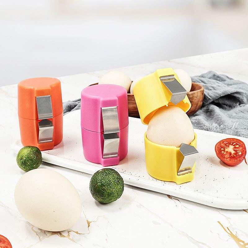 Egg Shell Opener For Hard Boiled Eggs Egg Peeler Tool Handheld Egg Topper Cutter Tool Easy Egg Cracker Tool Egg Slicer For Raw And Hard Boiled Eggs Kitchen Gadgets For Cooking And Baking Egg Peeler by CJ