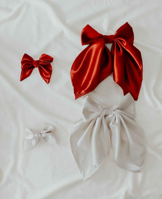 Berry Large Bow Clip