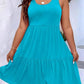 Plus Size Tiered Scoop Neck Tank Dress - GiFTiFY