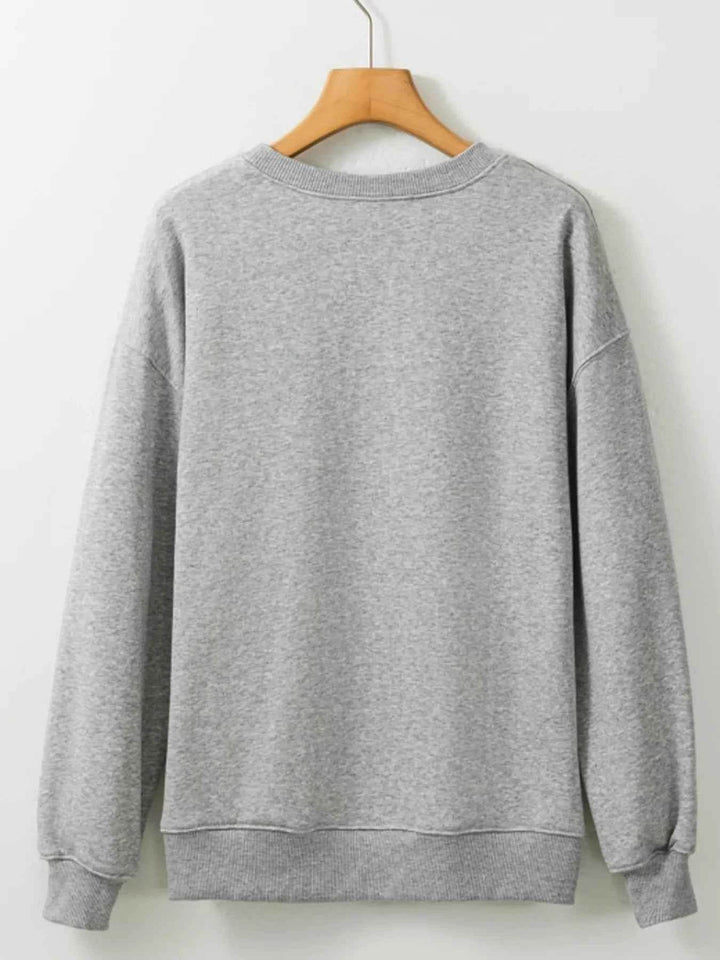 Halloween Ghost Round Neck Sweatshirt - GiFTiFY
