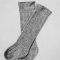 Ruffle Cotton Knee High Socks