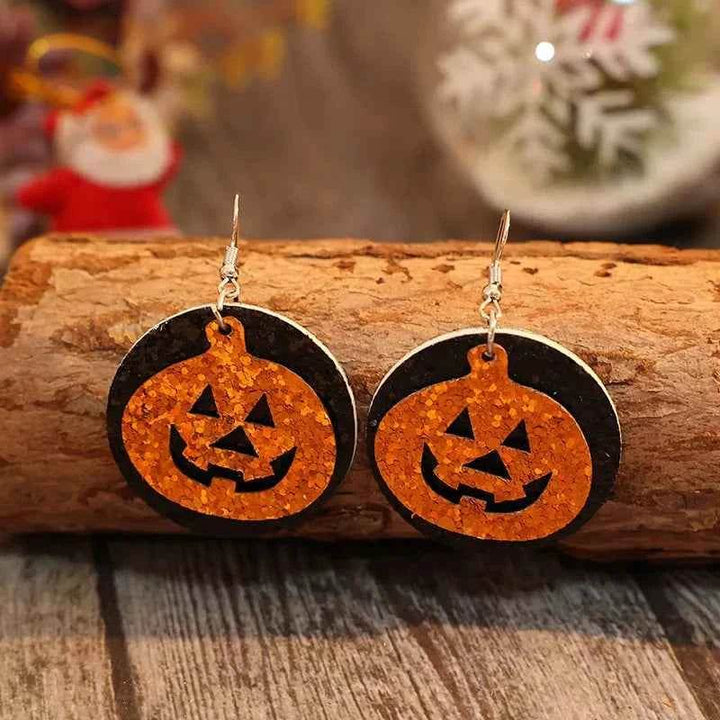 PU Leather Pumpkin Earrings - GiFTiFY