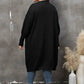 Plus Size Long Sleeve Pocketed Cardigan - GiFTiFY