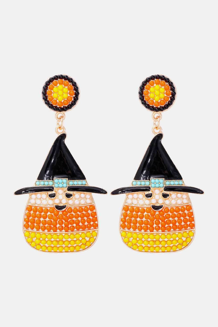 Witch's Hat Shape Synthetic Pearl Dangle Earrings - GiFTiFY