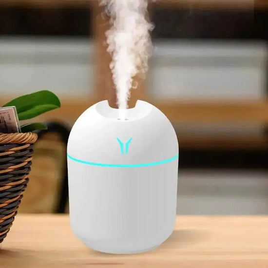 250ML USB Mini Air Humidifier Aroma Essential Oil Diffuser For Home Car Ultrasonic Mute Mist Maker Diffuser with LED Color Lamp - GiFTiFY
