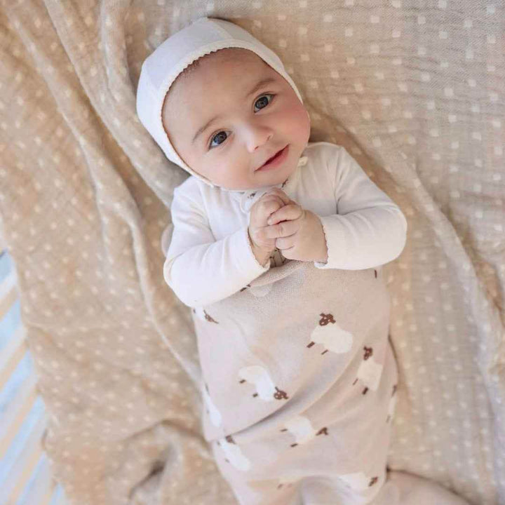 Whimsy Collection - Luxury 100% Cotton Knit Swaddle Baby Blanket - GiFTiFY
