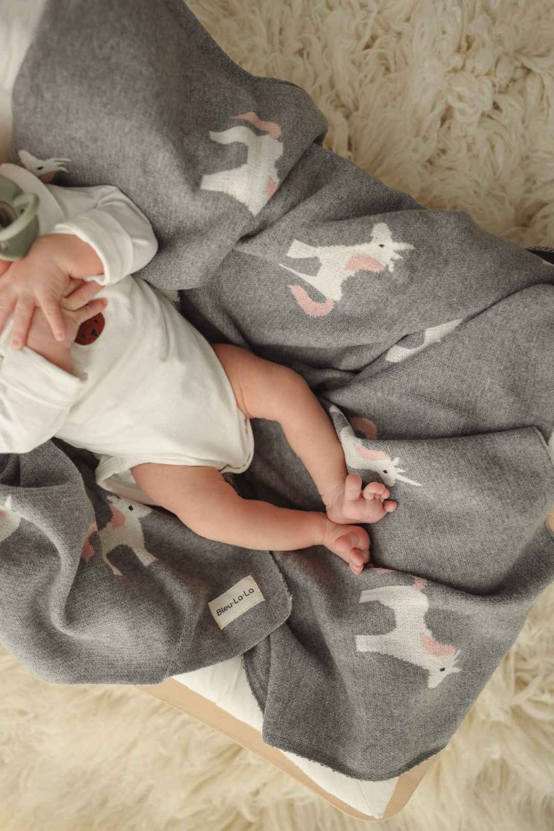 Knit Unicorn Blanket