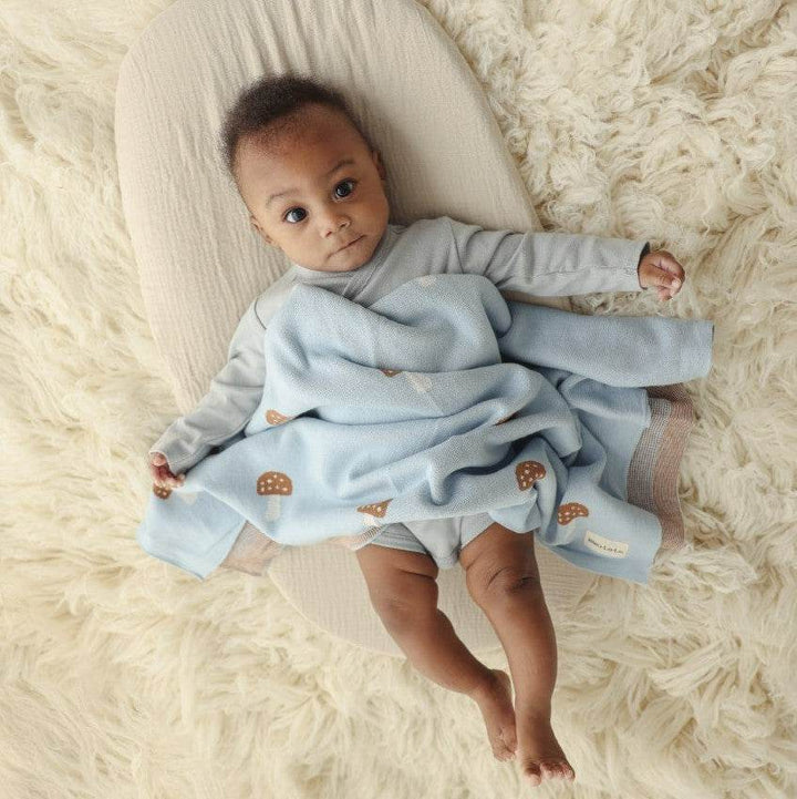 Whimsy Collection - Luxury 100% Cotton Knit Swaddle Baby Blanket - GiFTiFY