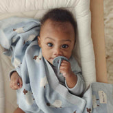 Whimsy Collection - Luxury 100% Cotton Knit Swaddle Baby Blanket - GiFTiFY