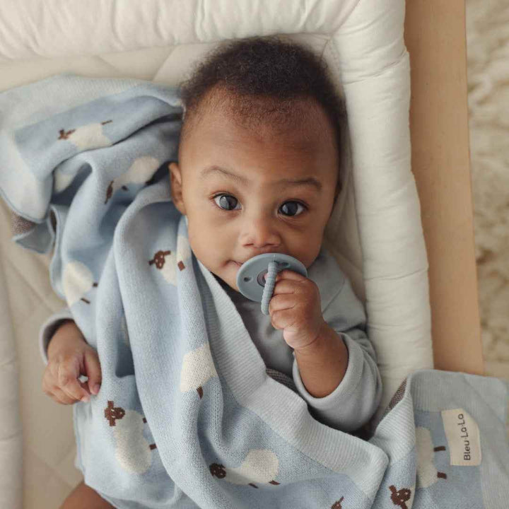 Whimsy Collection - Luxury 100% Cotton Knit Swaddle Baby Blanket - GiFTiFY