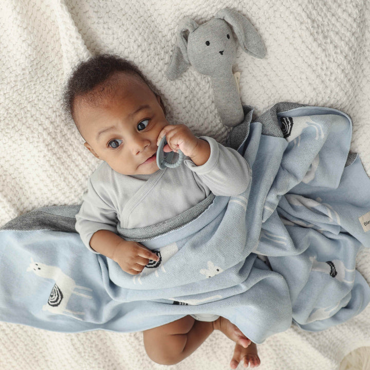 Luxury Knit Llama Swaddle Baby Blanket - GiFTiFY