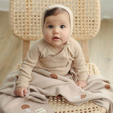 Whimsy Collection - Luxury 100% Cotton Knit Swaddle Baby Blanket - GiFTiFY
