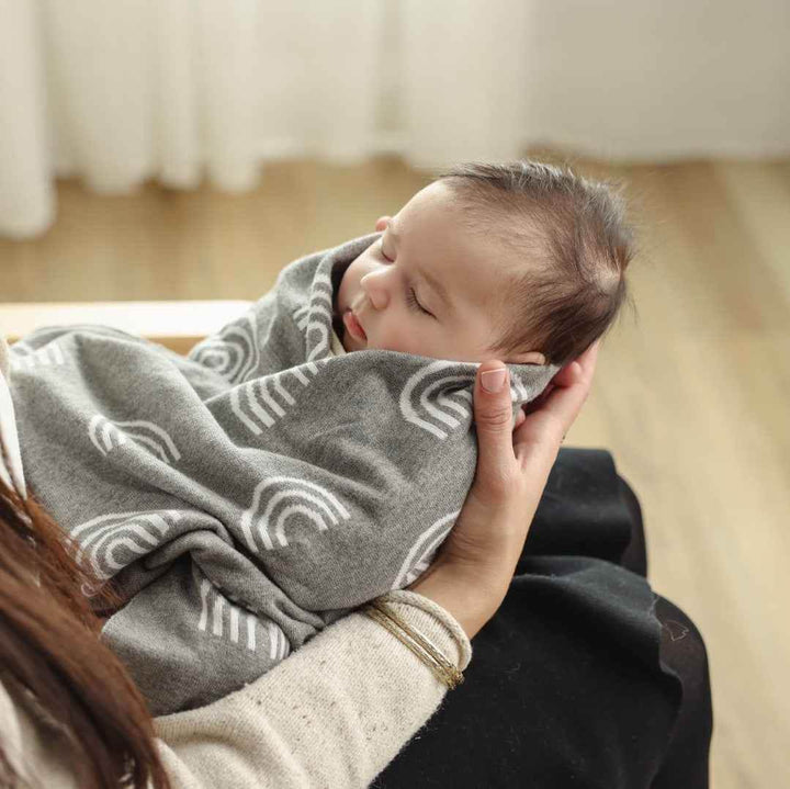 Rainbow Knit Swaddle Blankets - GiFTiFY