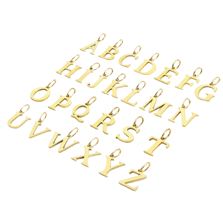 26-letter Hanging Stainless Steel Letter Necklace - GiFTiFY