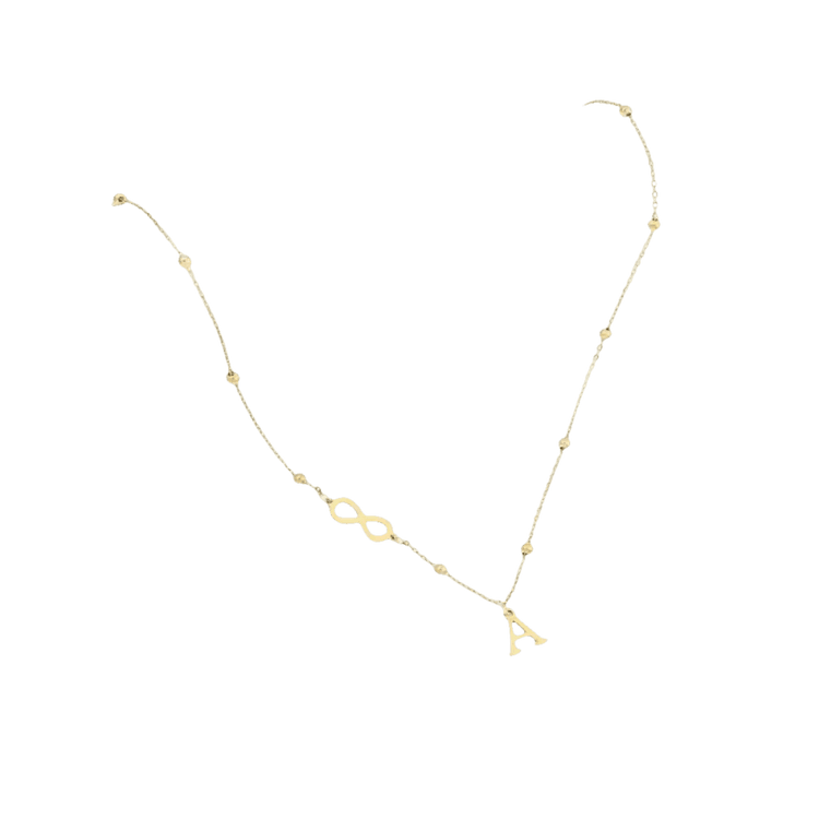 26-letter Hanging Stainless Steel Letter Necklace - GiFTiFY