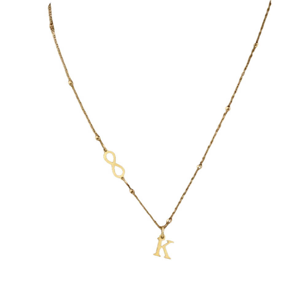 26-letter Hanging Stainless Steel Letter Necklace