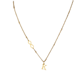 26-letter Hanging Stainless Steel Letter Necklace